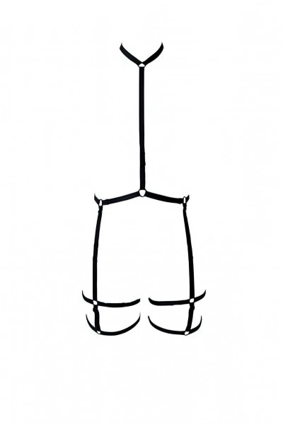 Bel - Boyun ve Bacaktan Bağlamalı Harness Jartiyer - APFT150
