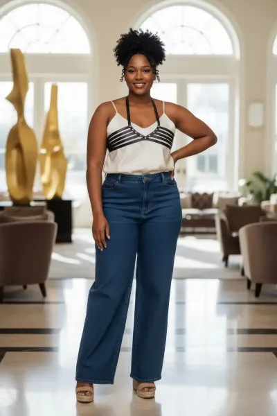 Büyük Beden Siyah Kadın Kemer Harness Stili Korse Görünümlü Deri Vücut Aksesuarı - APFT199