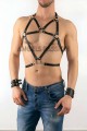 Deri Erkek Göğüs Üzeri Harness - APFTM80