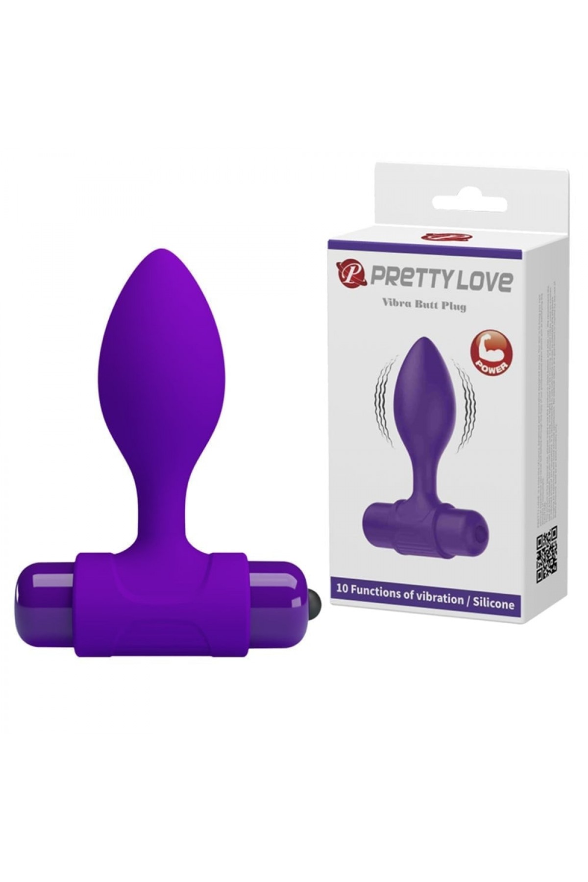 10 Fonksiyonlu Titreşimli Anal Plug - Mavi