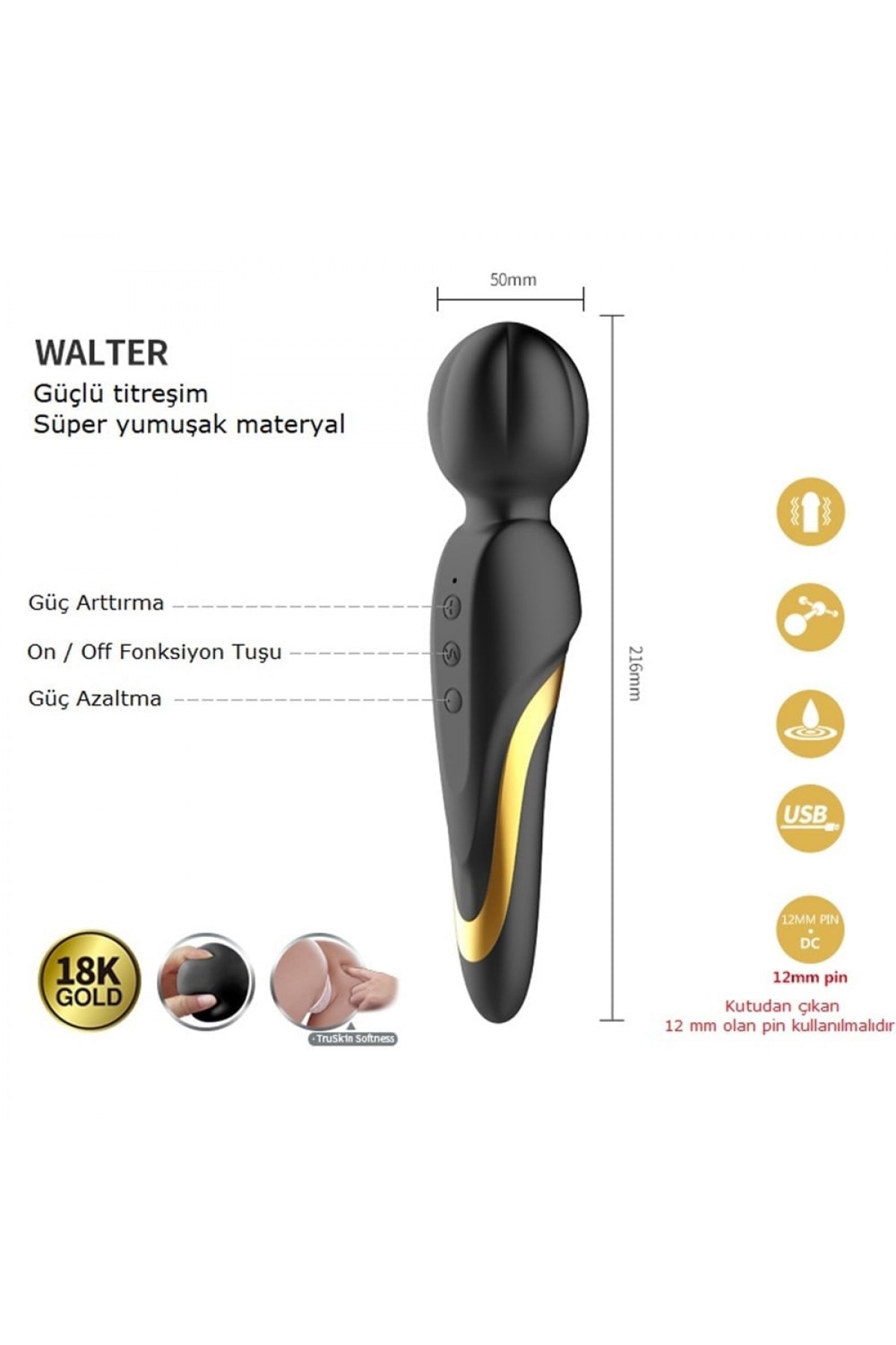 12 Parça Altın Siyah Çiftler Seti – Queen’s Luxury Collection