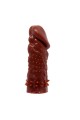 13 cm Klitoral Uyarıcılı Tırtıklı Penis Kılıfı