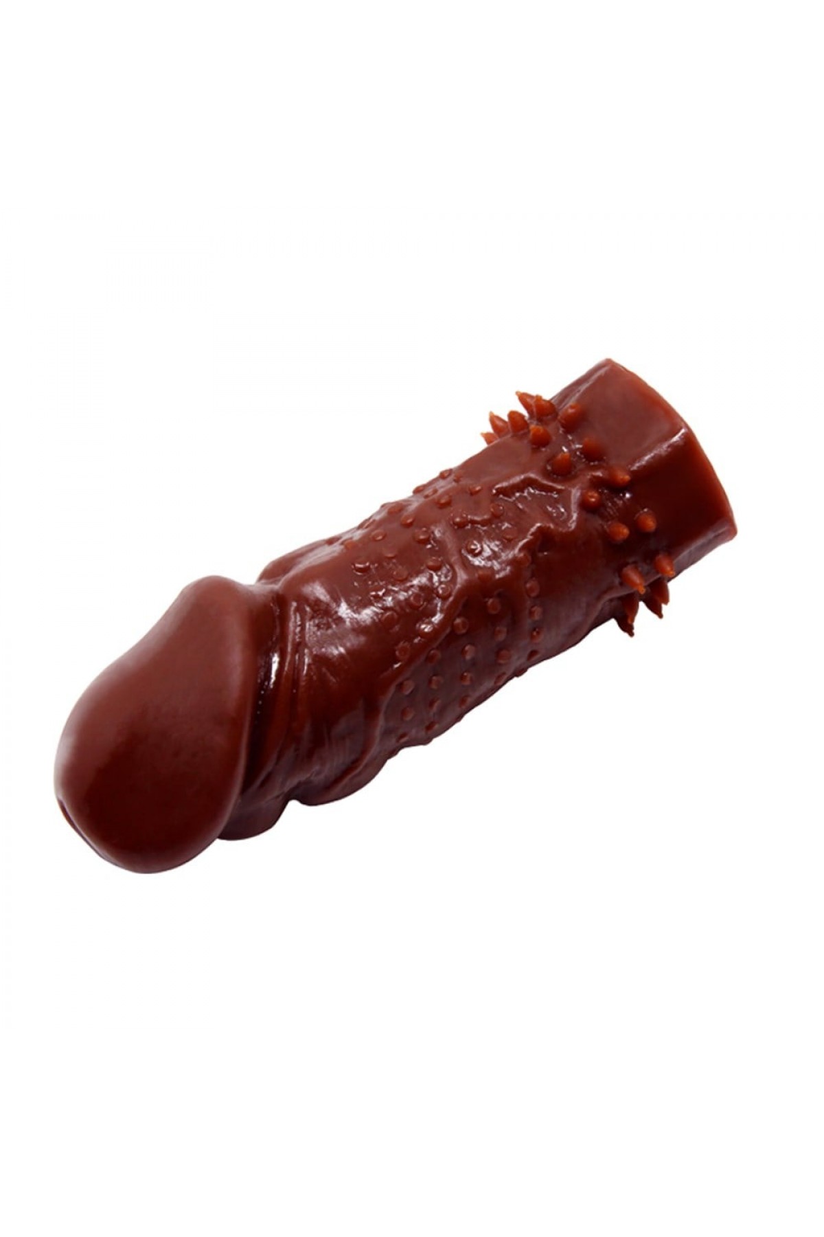 13 cm Klitoral Uyarıcılı Tırtıklı Penis Kılıfı