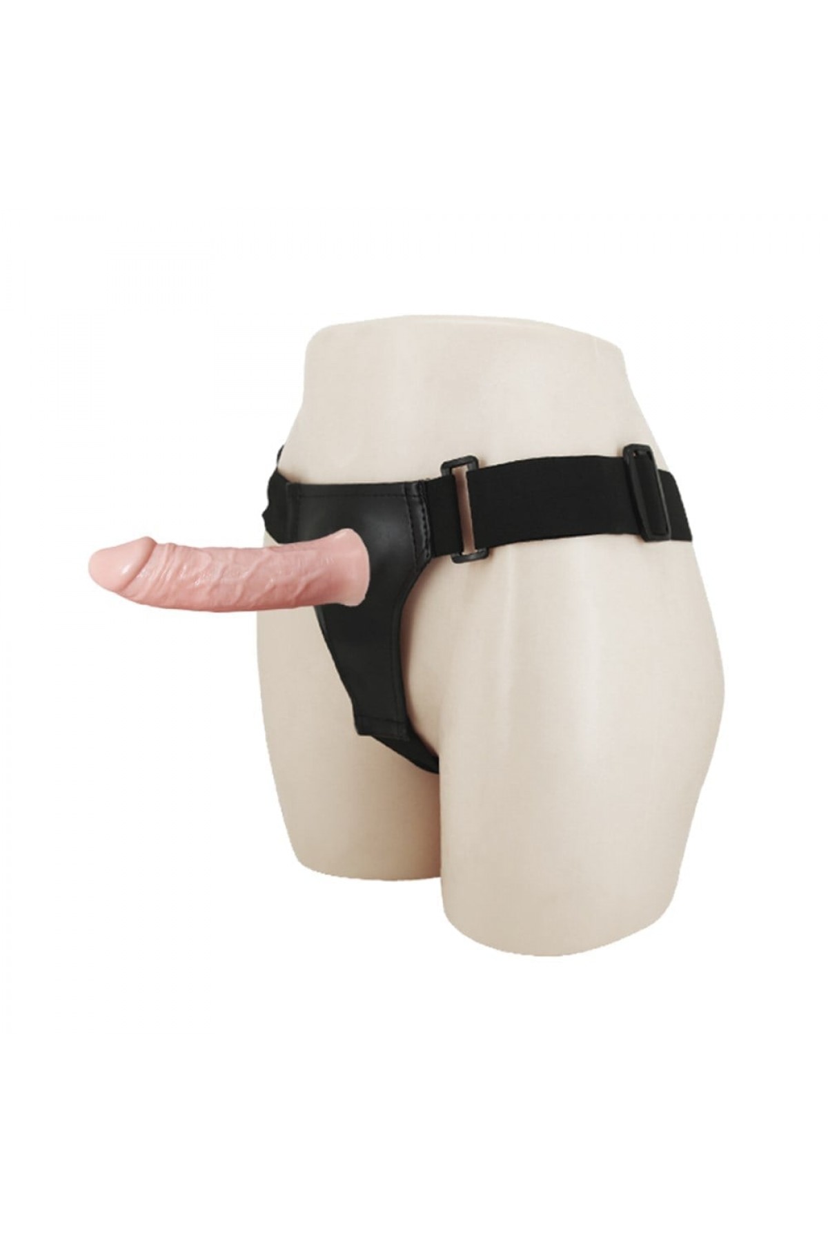 15,5 cm İçi Boş Belden Bağlamalı Titreşimli Protez Penis Vibratör