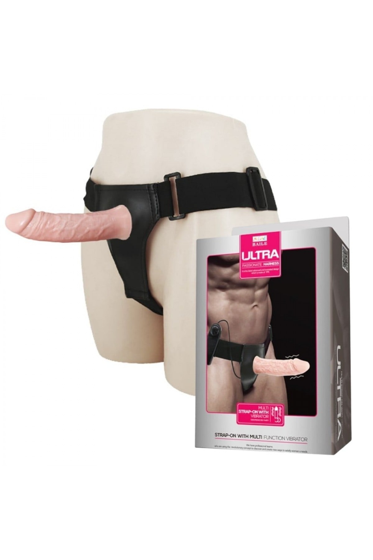 15,5 cm İçi Boş Belden Bağlamalı Titreşimli Protez Penis Vibratör