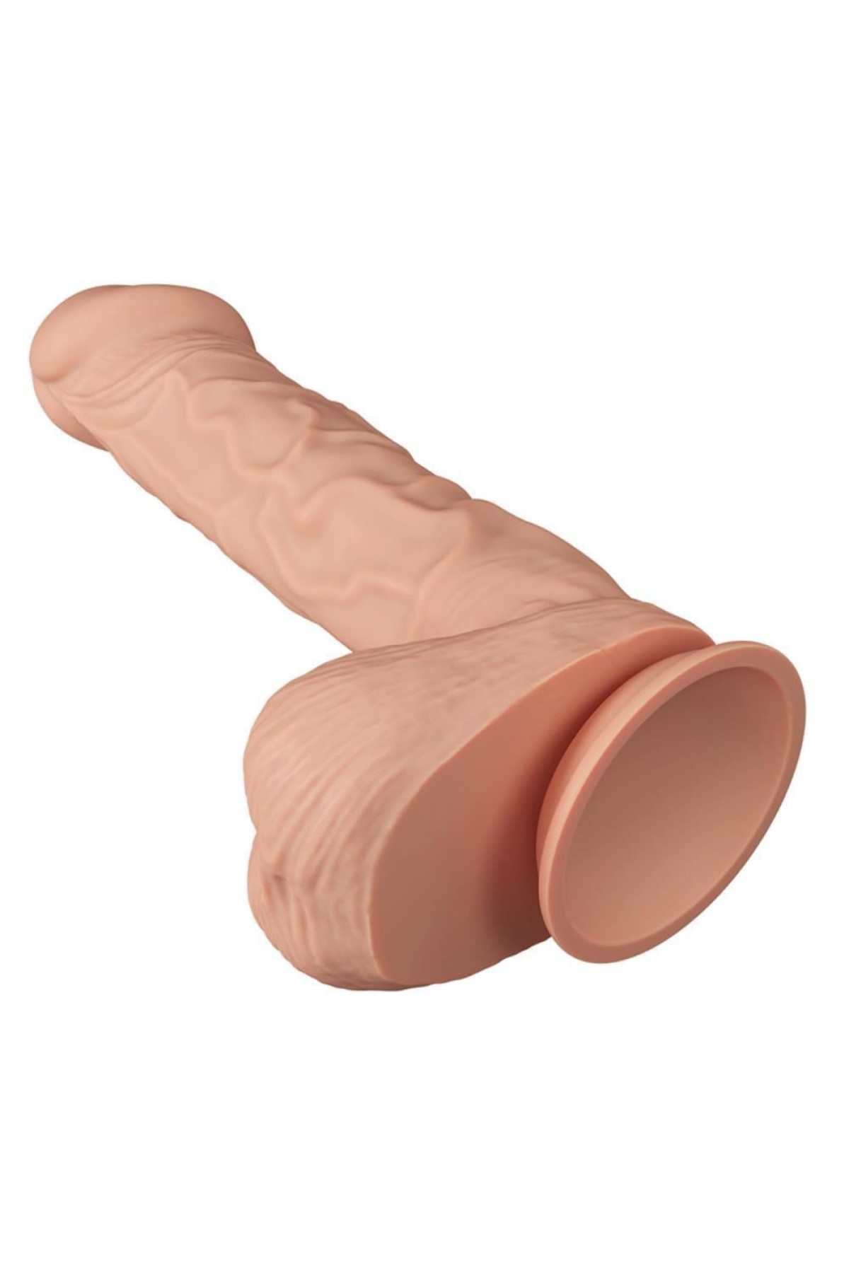 Belden Bağlamalı 26 cm Gerçekçi Kalın Dildo Penis - Bergrisi