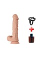 Belden Bağlamalı 26 cm Gerçekçi Kalın Dildo Penis - Bergrisi