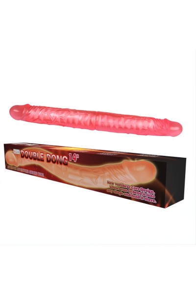 Double Dong Çift Taraflı İki Yönlü Esnek Dildo Kıkırdaklı Penis 36 Cm