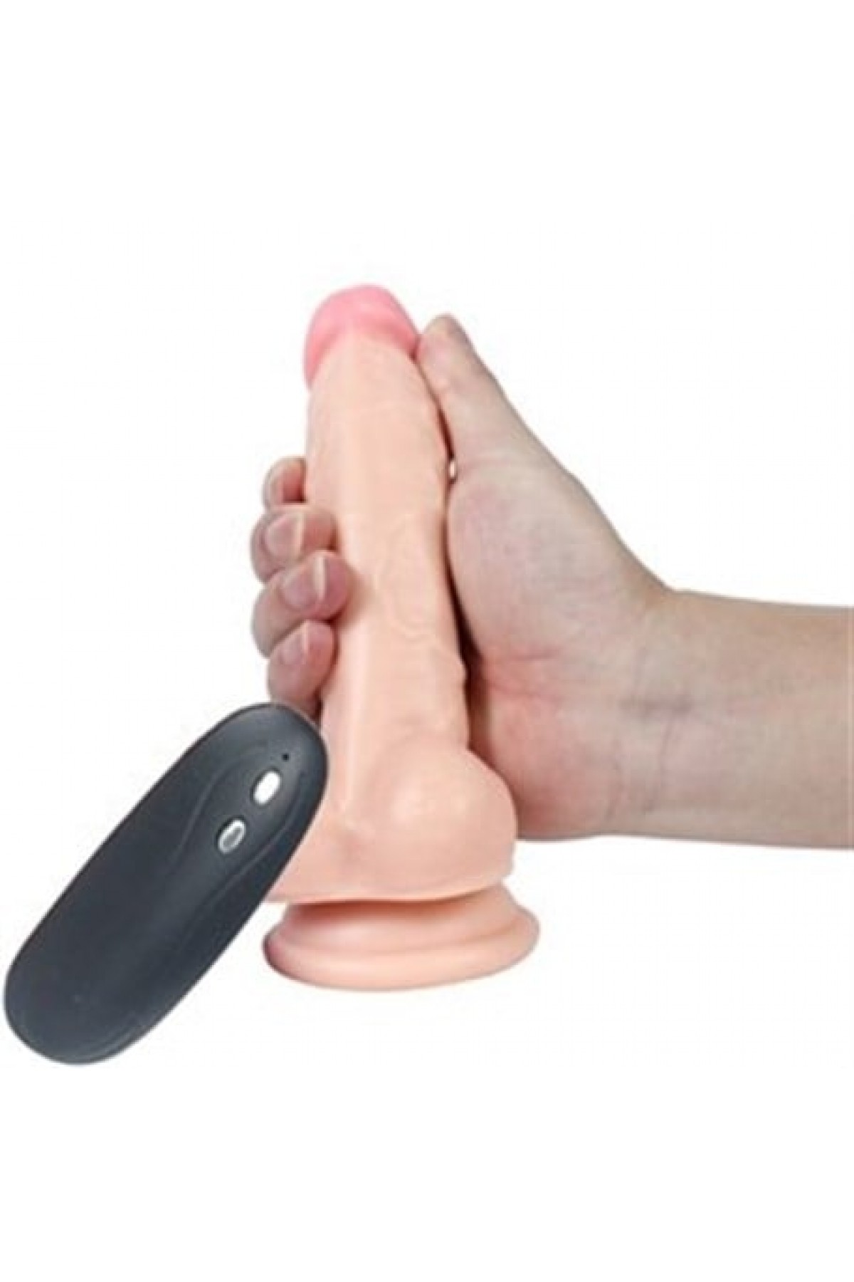 17 cm Belden Bağlamalı Titreşimli Realistik Dildo Penis Set