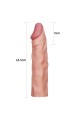 Pleasure Extender 5 cm Dolgulu Premium Ten Rengi Silikon Penis Kılıfı
