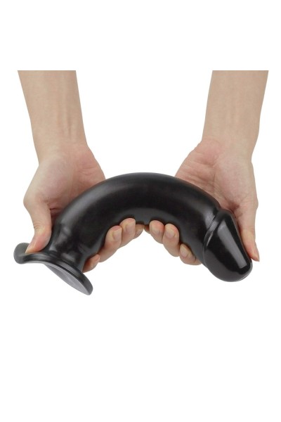 22,5 Cm Siyah Yumuşak Kalın Anal Dildo