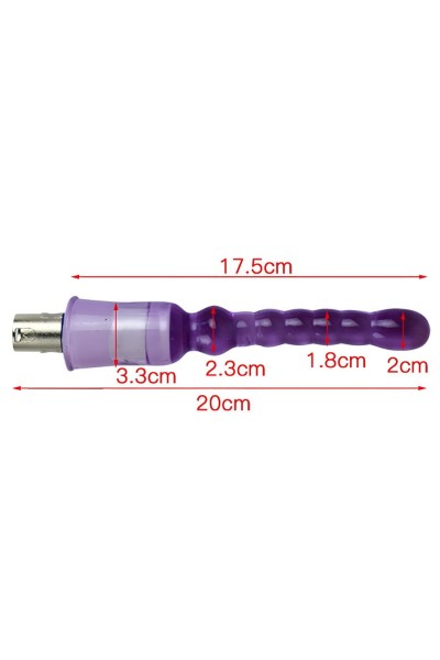Seks Makinesi Aksesuarı P07 17.5 CM Jel Anal Plug