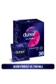Durex Extreme 30'lu Prezervatif Tırtıklı ve Geciktiricili