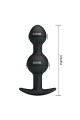 10,4 cm Çift Bilyeli Boğumlu Silikon Anal Plug