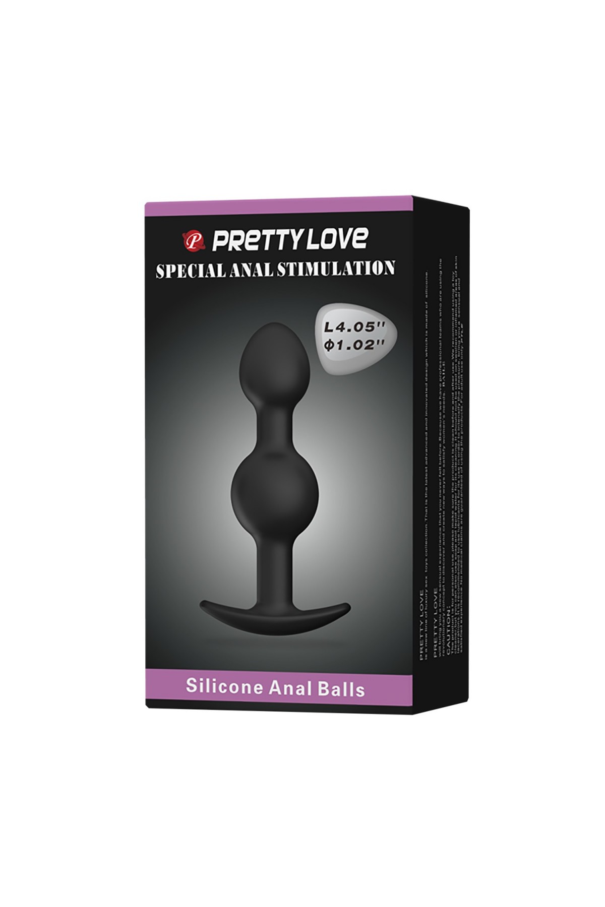 10,4 cm Çift Bilyeli Boğumlu Silikon Anal Plug