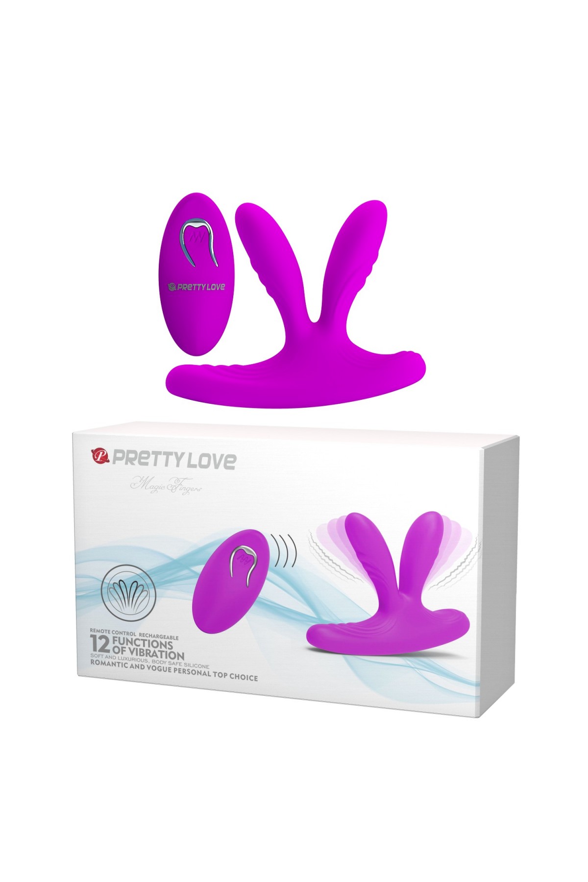 12 Fonksiyonlu Çift Uçlu Titreşimli Vibratör - Magic Finger