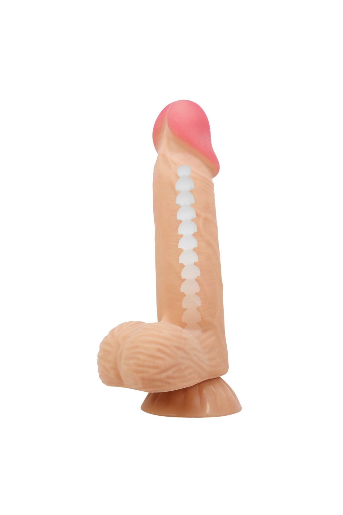 20,6 cm Kıkırdak Yapılı Çift Katmanlı Gerçekçi Belden Bağlamalı Dildo Penis - Lisle