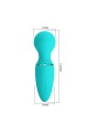 10 Fonksiyonlu Manyetik Şarjlı Mini Masaj Vibratörü – Dwayne (Turkuaz)