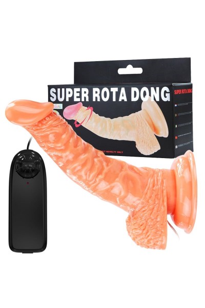 19 cm Kavisli Gerçekçi Titreşimli Döner Başlıklı Dildo Penis – Roto G