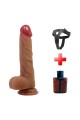 20,6 cm Süper Yumuşak Gerçekçi Silikon Belden Bağlamalı Dildo Penis – Lisle