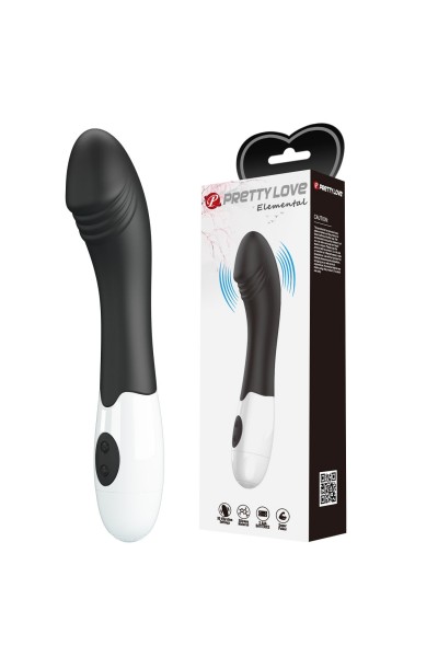 30 Fonksiyonlu G-Nokta Uyarıcılı Silikon Vibratör – Elemental (Siyah)