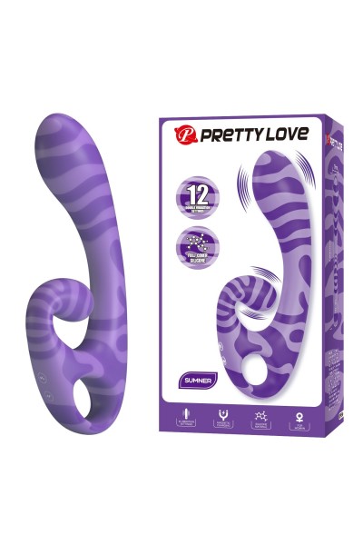 12 Titreşim Modlu Manyetik Şarjlı Çift Uçlu Silikon Masaj Vibratörü – Sumner